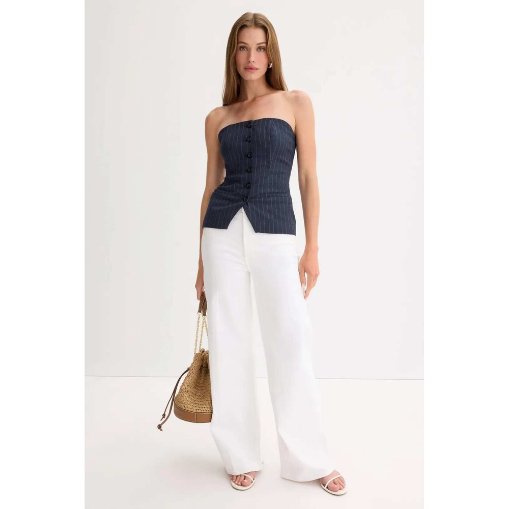 Citizens of Humanity Lyra Wide Leg Jeans White High Rise Womens Size 27